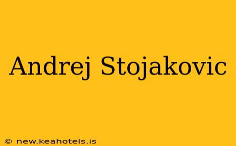 Andrej Stojakovic