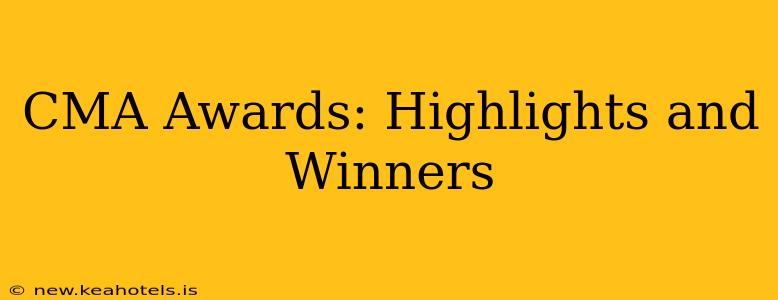 CMA Awards: Highlights and Winners