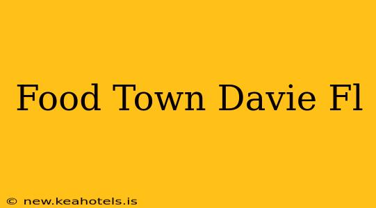 Food Town Davie Fl