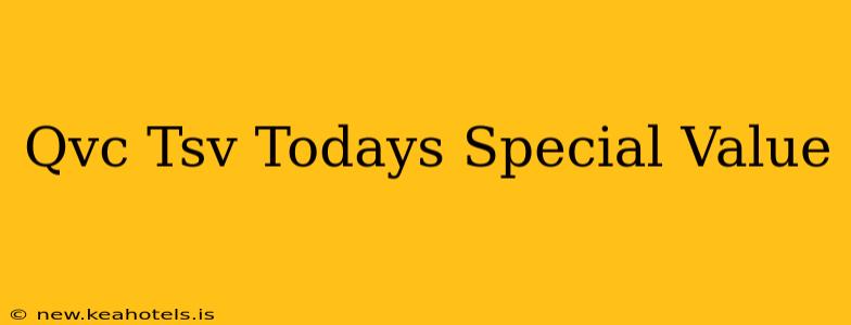 Qvc Tsv Todays Special Value