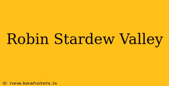 Robin Stardew Valley