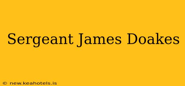 Sergeant James Doakes