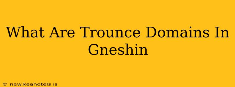 What Are Trounce Domains In Gneshin